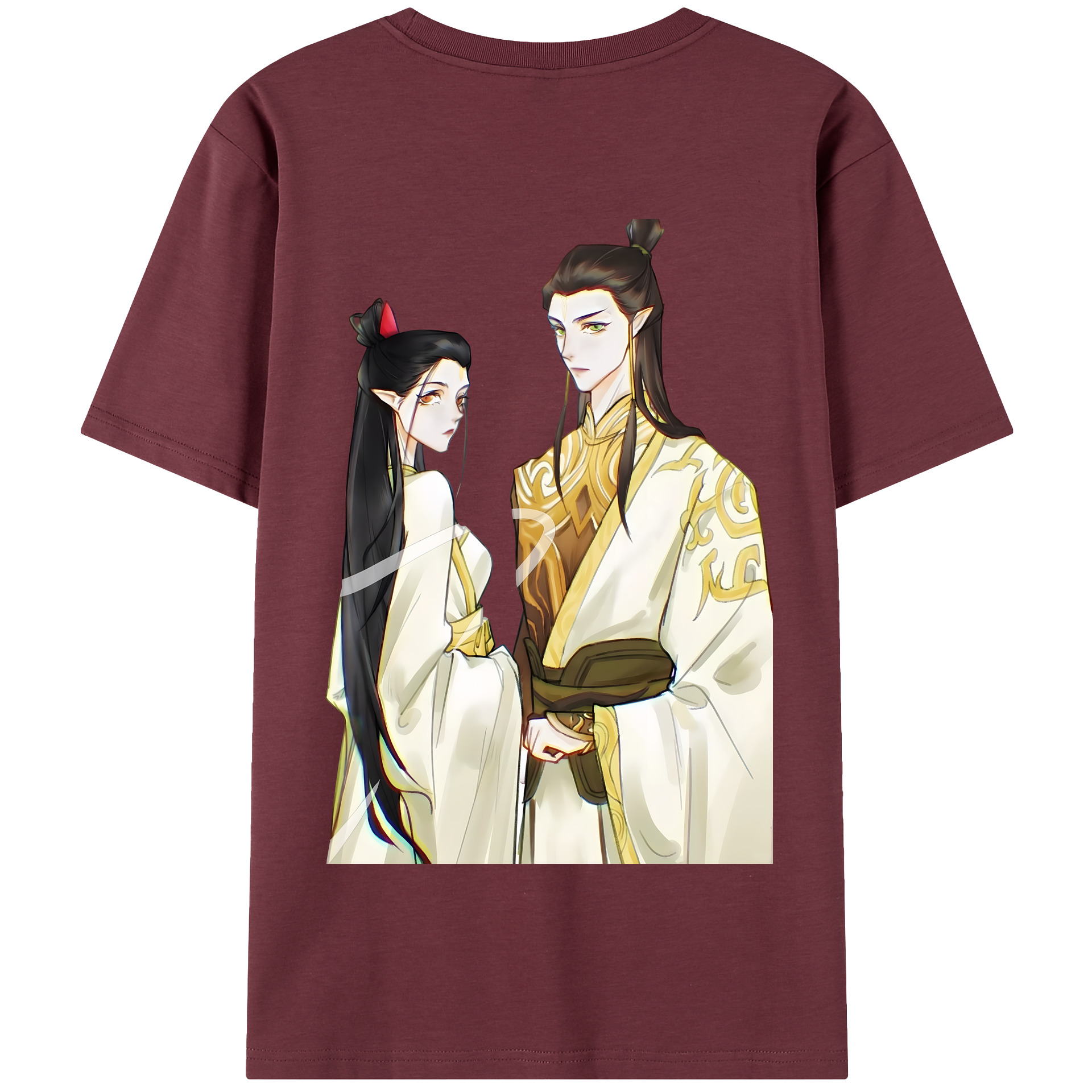 （画像用） Ne Zha 2 ナタ 魔童の大暴れ 綿100％半袖Tシャツ（背面プリント）